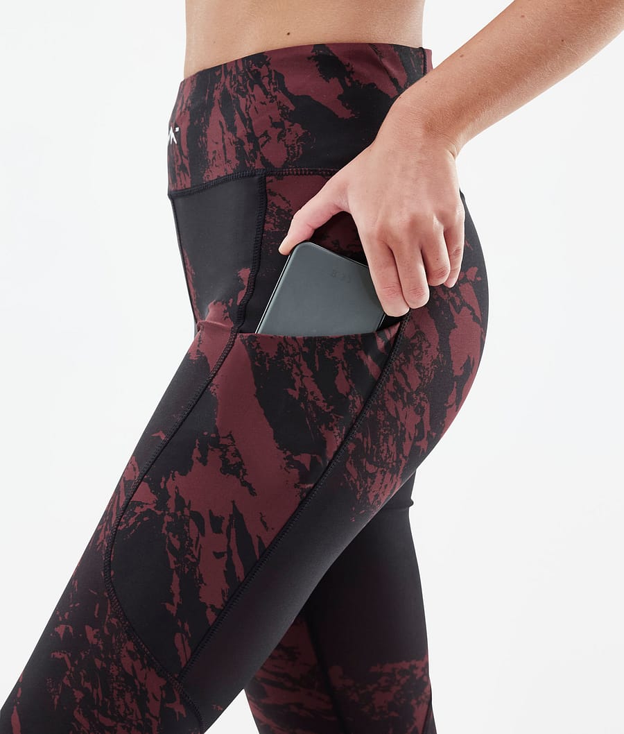 Leggins Dope Lofty Tech Mujer Burdeos | 046-LBQZXA