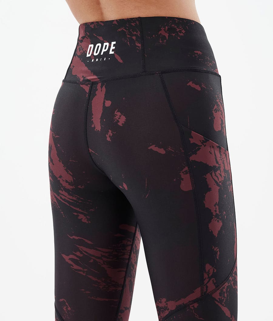 Leggins Dope Lofty Tech Mujer Burdeos | 046-LBQZXA