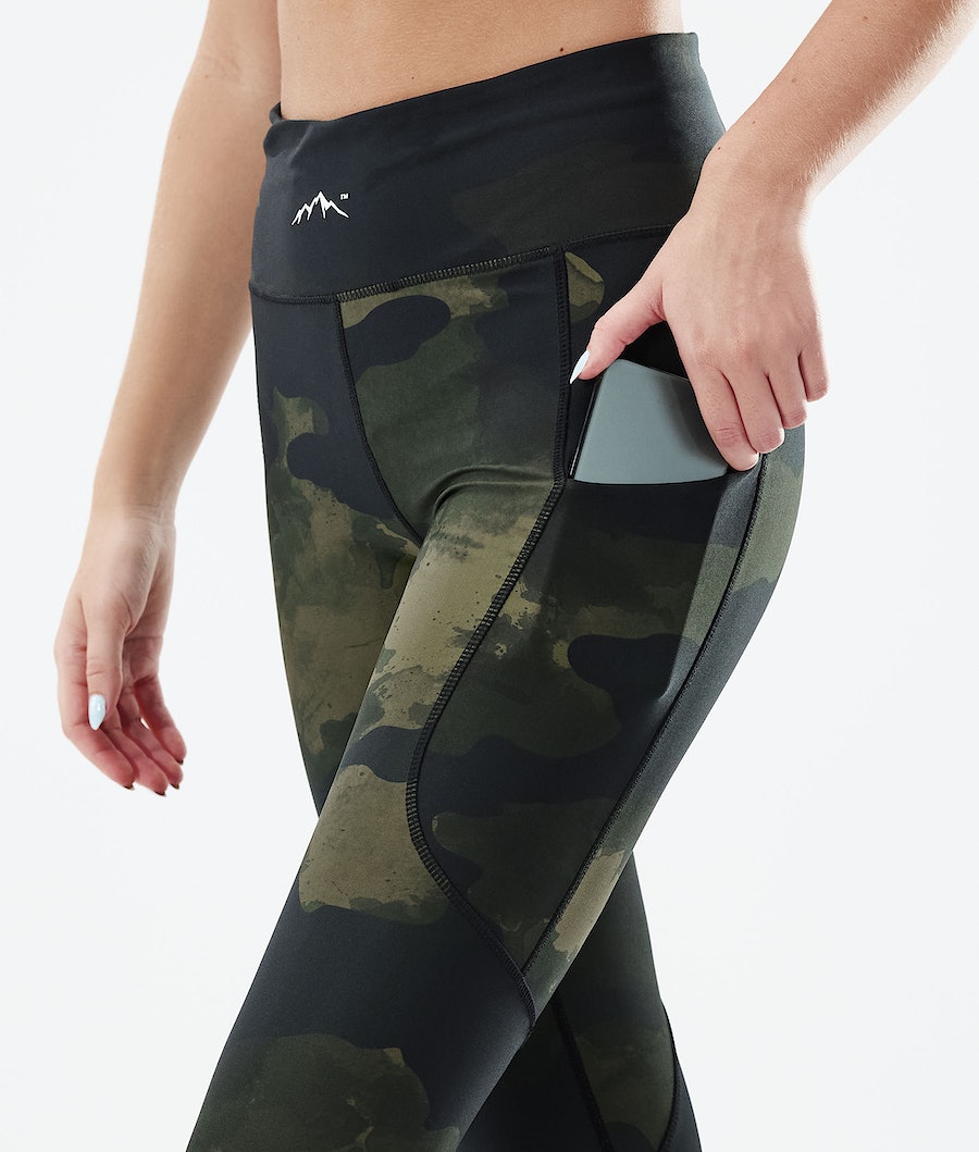 Leggins Dope Lofty Tech Mujer Verde Camuflaje | 519-RWGBCU