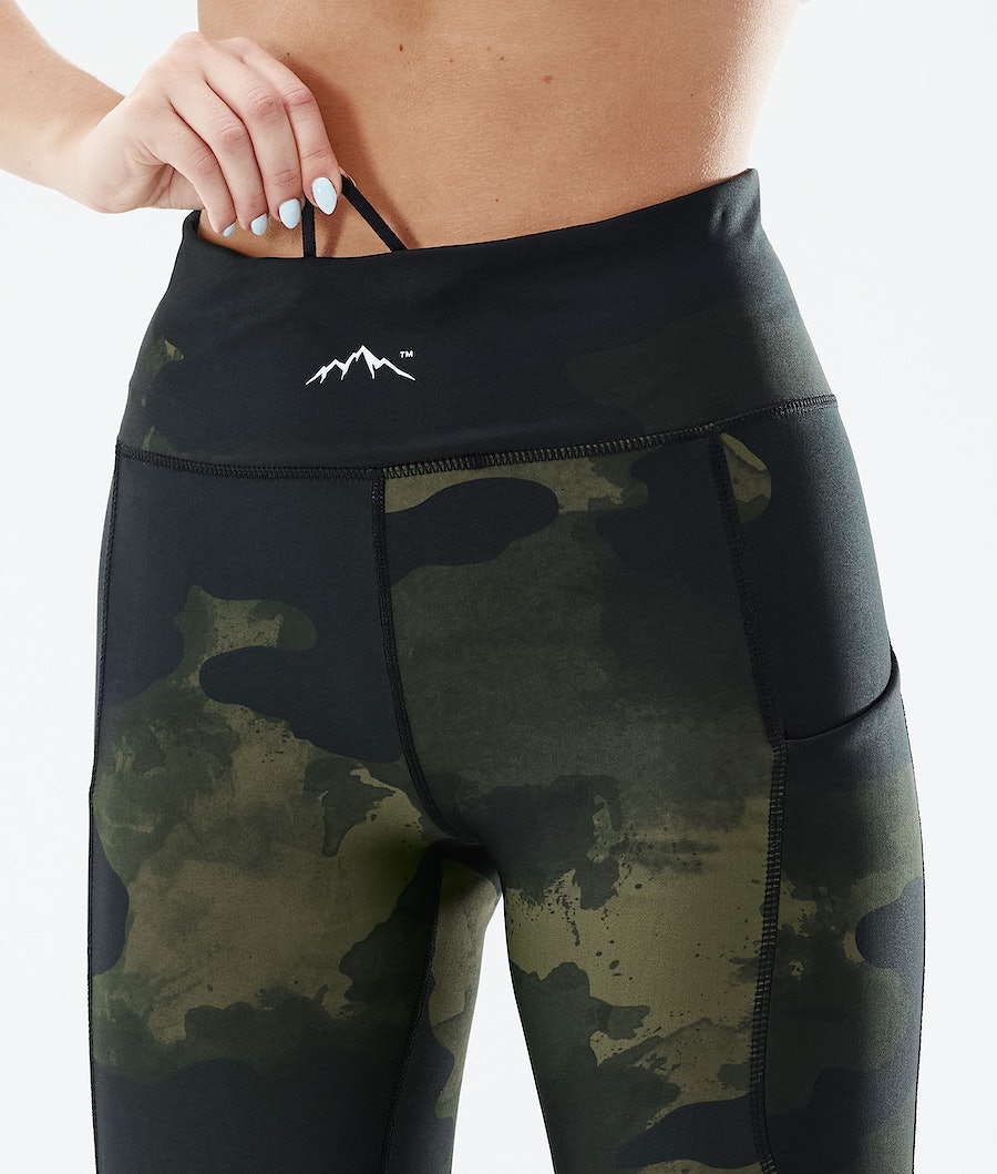 Leggins Dope Lofty Tech Mujer Verde Camuflaje | 519-RWGBCU