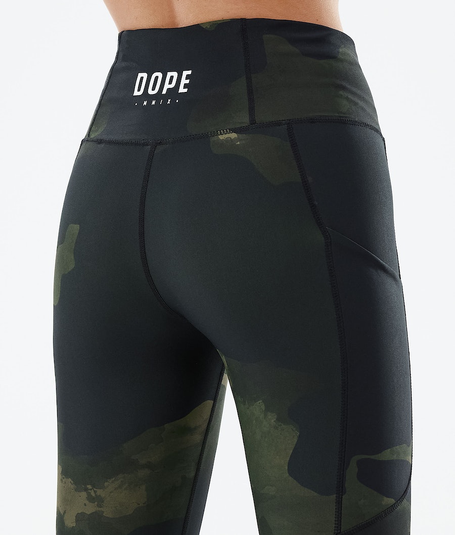 Leggins Dope Lofty Tech Mujer Verde Camuflaje | 519-RWGBCU