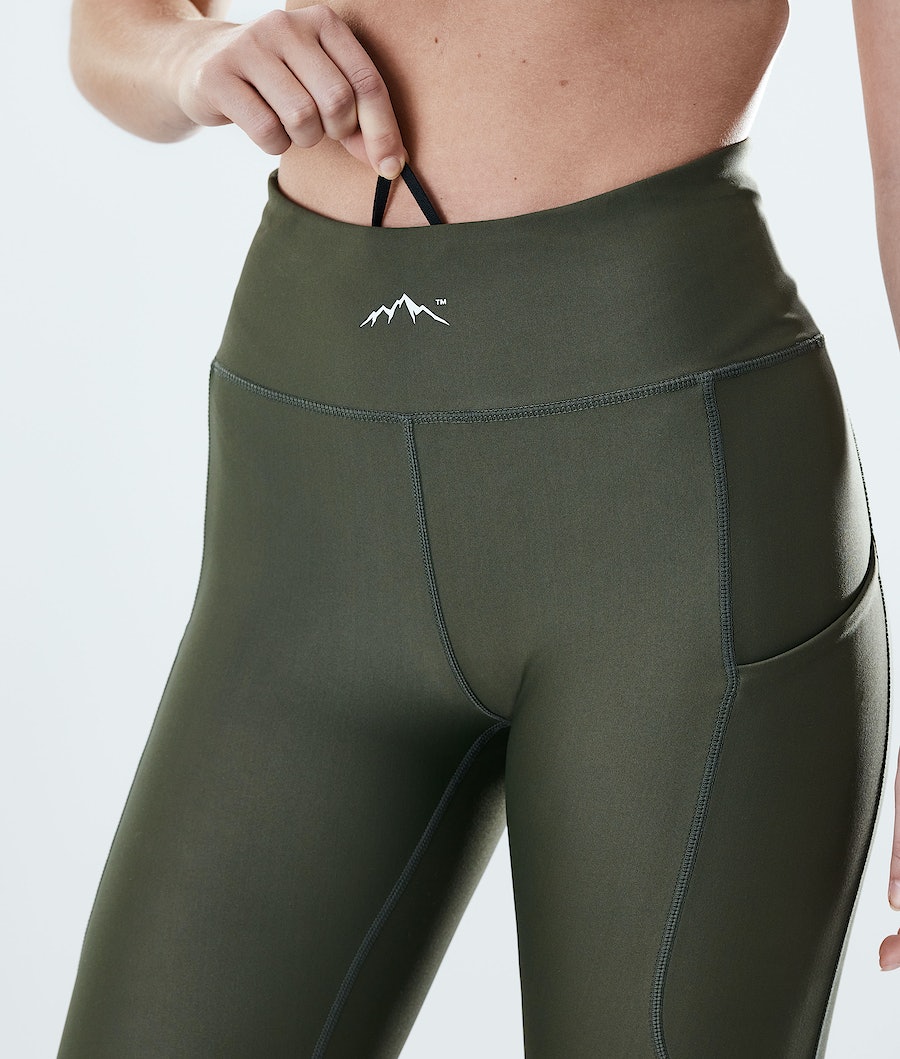 Leggins Dope Lofty Tech Mujer Verde Oliva Verde | 950-ZWCQFP