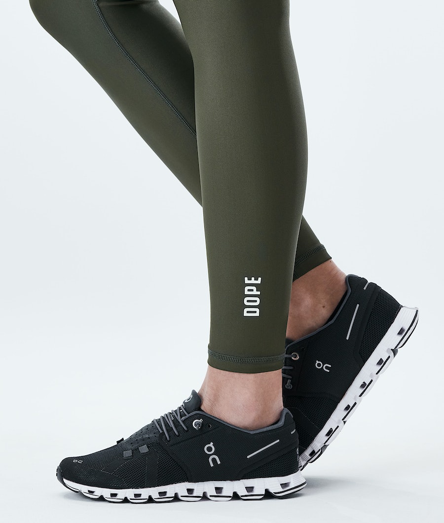 Leggins Dope Lofty Tech Mujer Verde Oliva Verde | 950-ZWCQFP