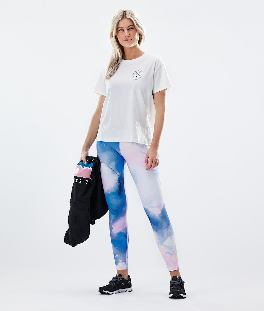 Leggins Dope Razor Mujer Azules Rosas | 837-TBZKVD