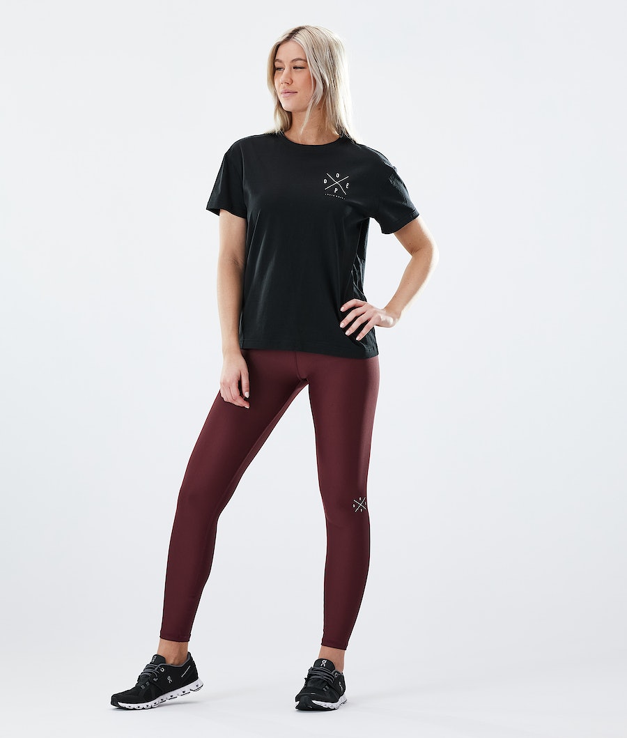 Leggins Dope Razor Mujer Burdeos | 487-THWNFA