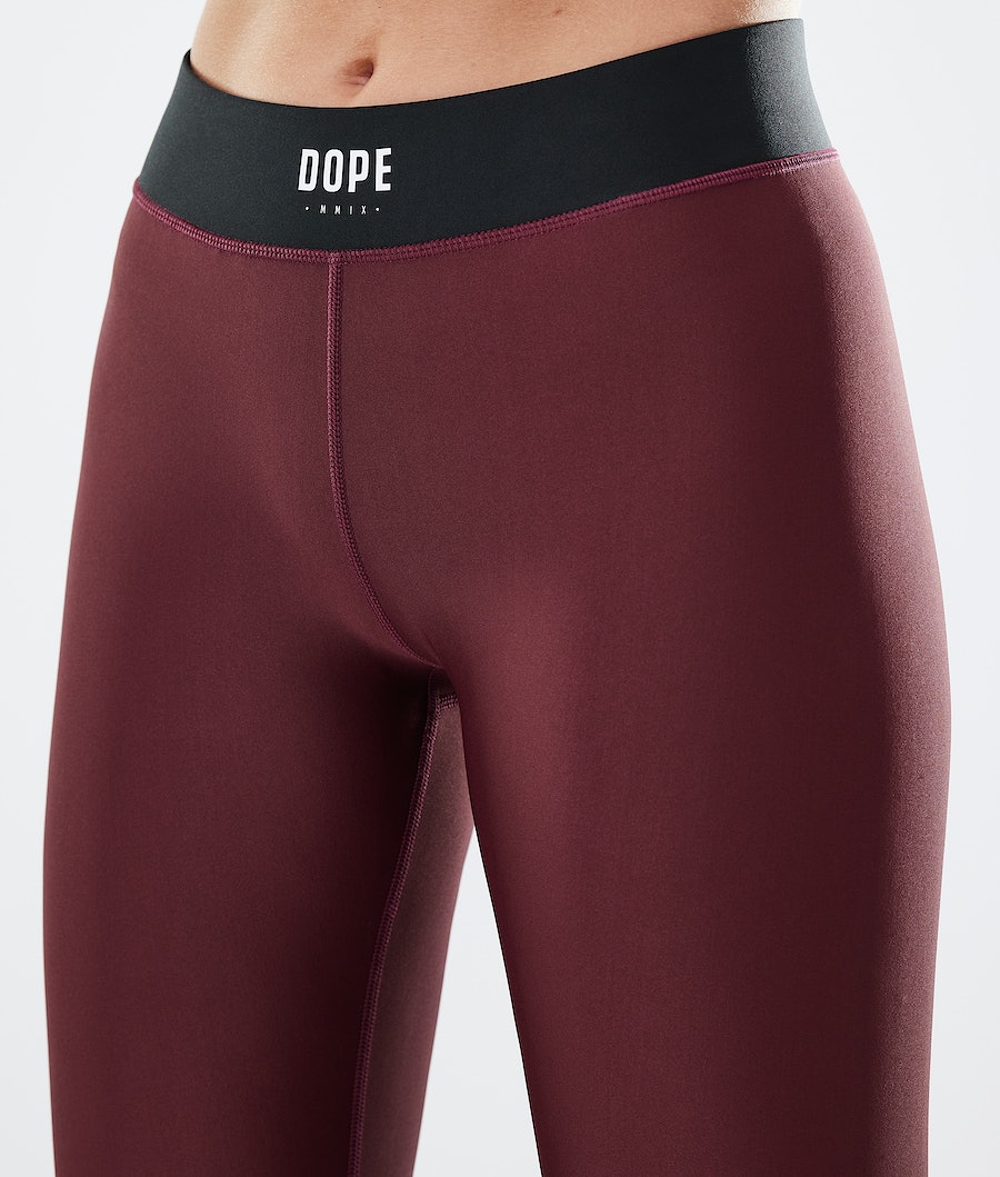 Leggins Dope Razor Mujer Burdeos | 487-THWNFA