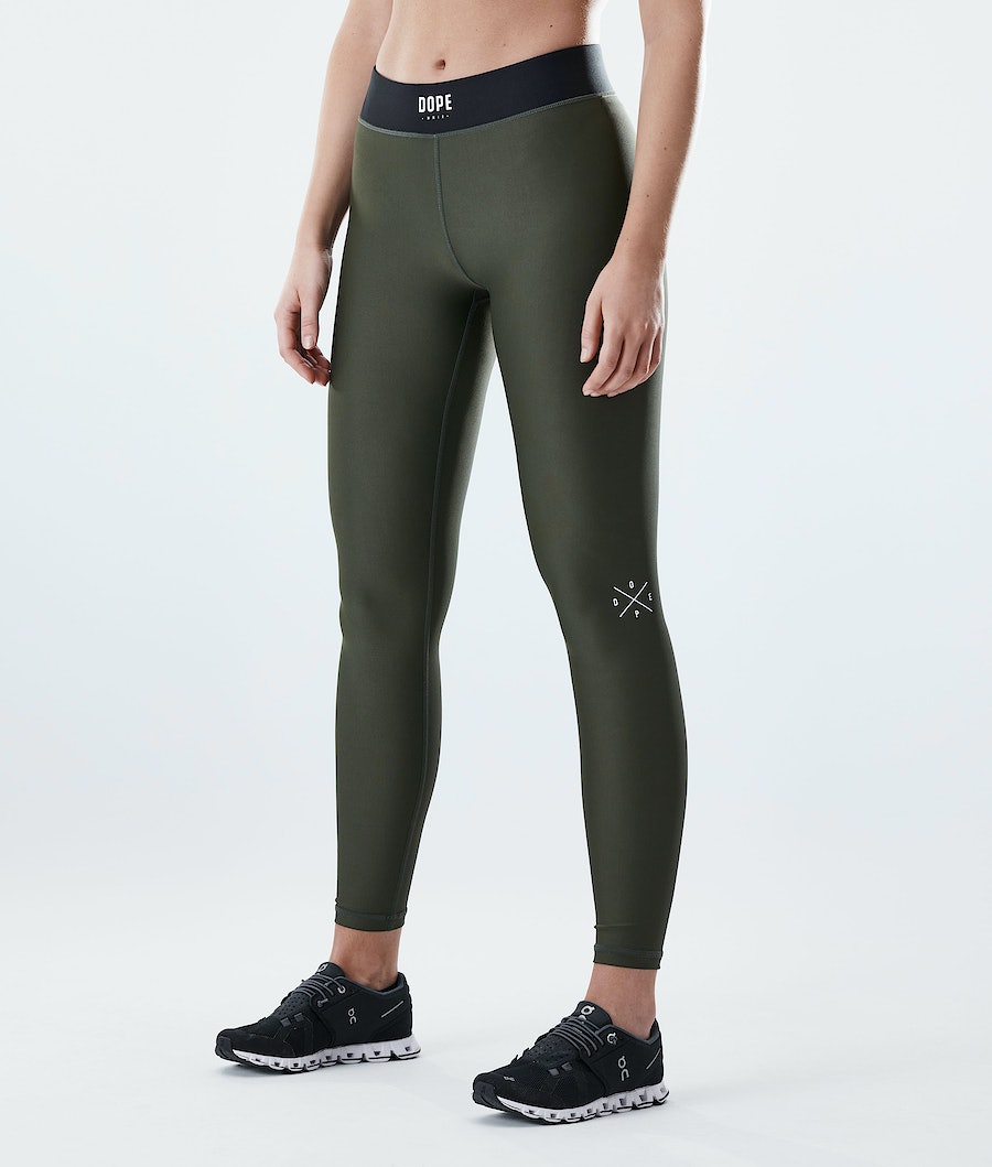Leggins Dope Razor Mujer Verde Oliva Verde | 610-ZEMAGJ