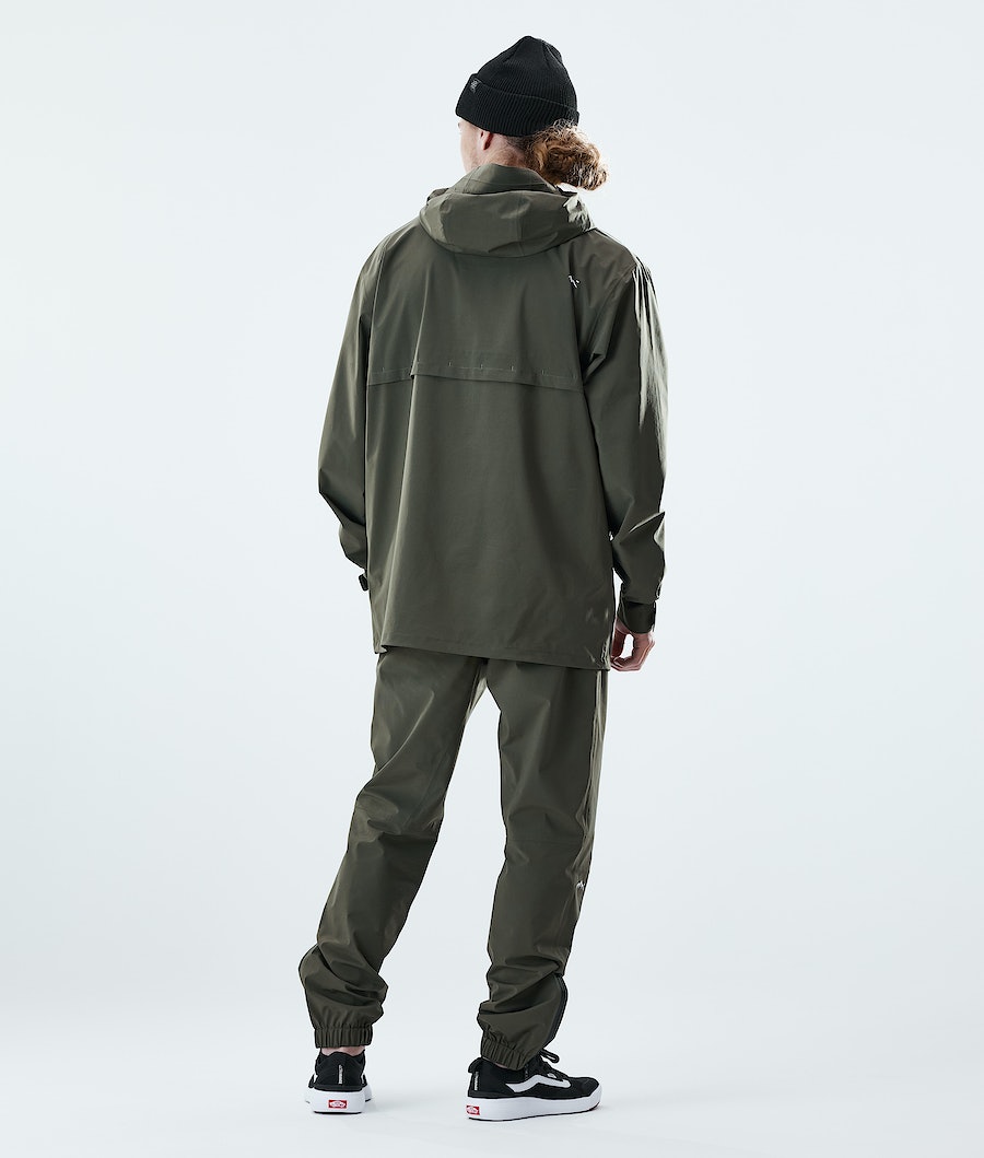 Pantalones Impermeables Dope Drizzard Hombre Verde Oliva Verde | 713-FIDKWO