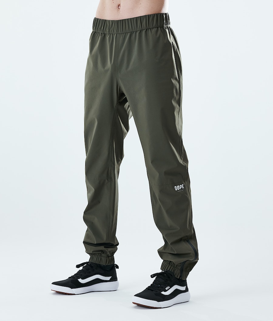 Pantalones Impermeables Dope Drizzard Hombre Verde Oliva Verde | 713-FIDKWO