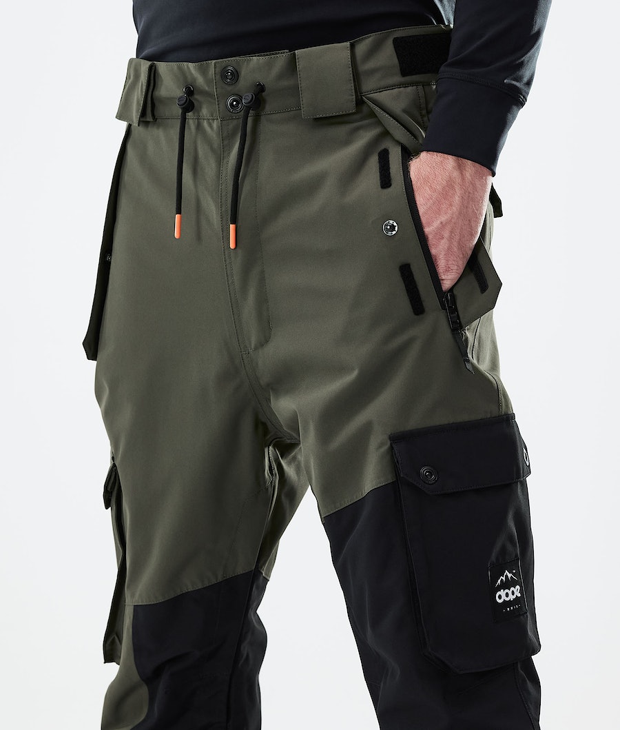 Pantalones Snowboard Dope Adept 2021 Hombre Verde Oliva Verde Negras | 238-ZBPNHV