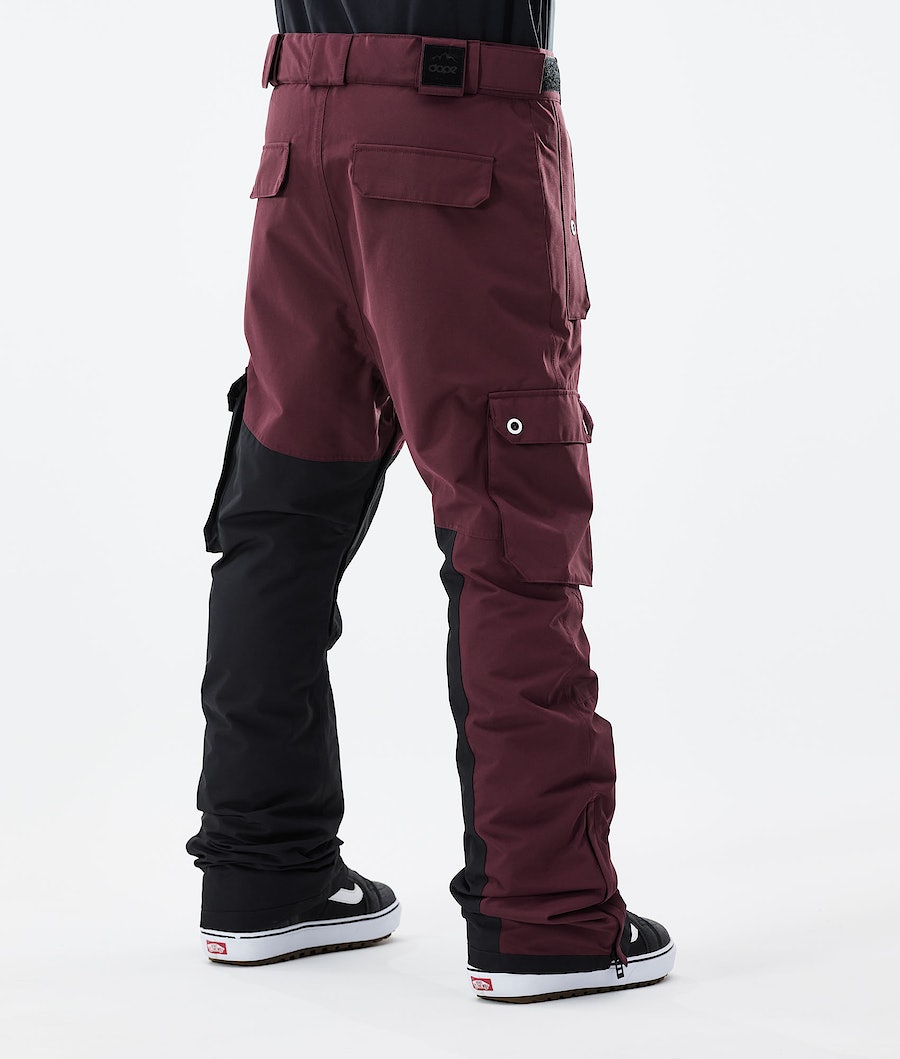 Pantalones Snowboard Dope Adept 2021 Hombre Burdeos Negras | 314-UQCVRH
