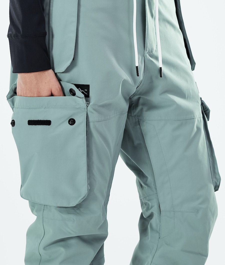 Pantalones Snowboard Dope Iconic W 2021 Mujer Verde | 278-PRVEUL