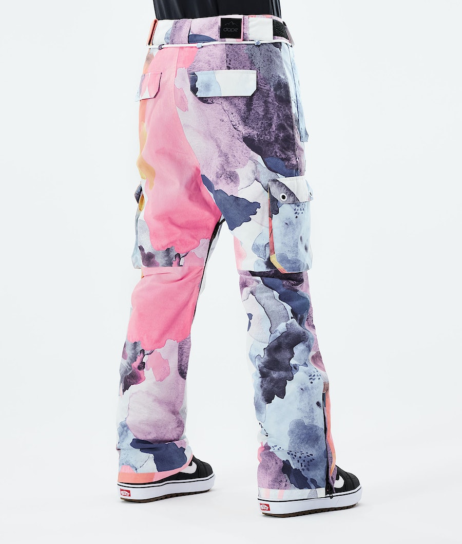 Pantalones Snowboard Dope Iconic W 2021 Mujer Multicolor Rosas | 329-KGUYPI