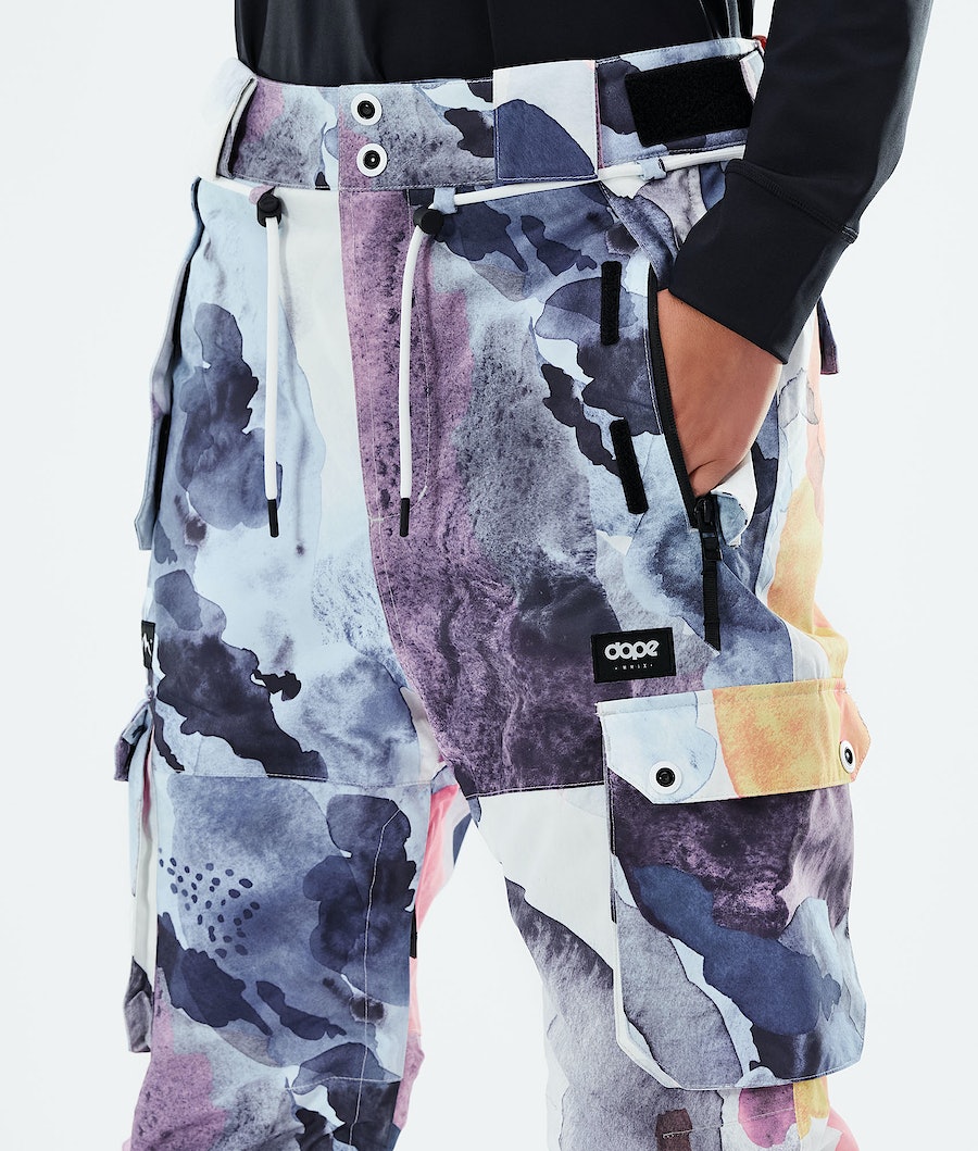 Pantalones Snowboard Dope Iconic W 2021 Mujer Multicolor Rosas | 329-KGUYPI