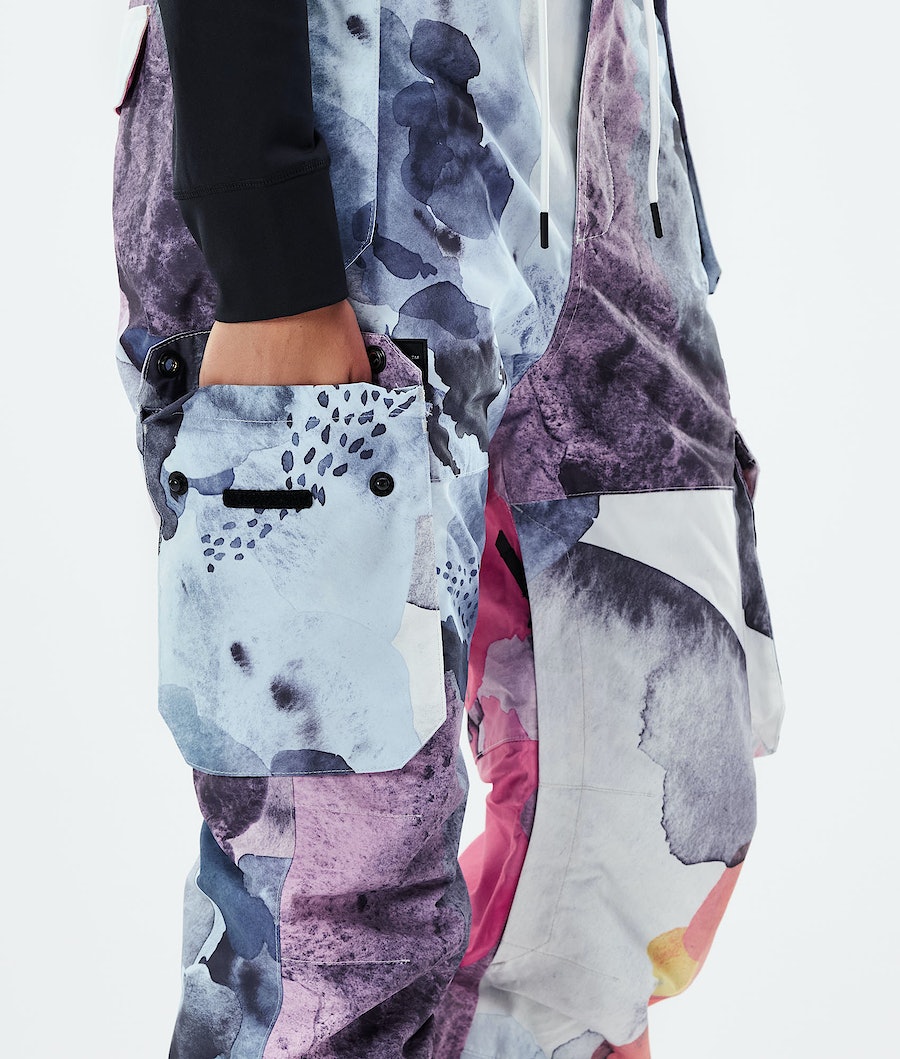 Pantalones Snowboard Dope Iconic W 2021 Mujer Multicolor Rosas | 329-KGUYPI