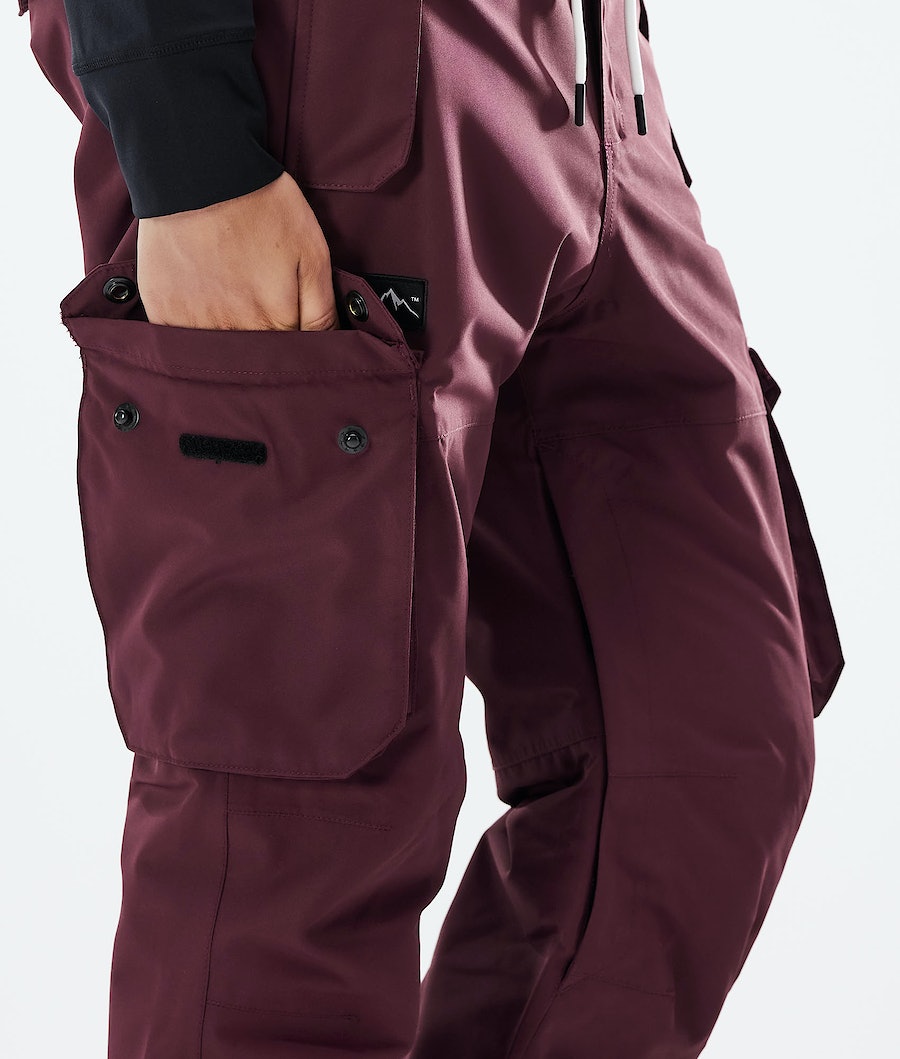 Pantalones Snowboard Dope Iconic W 2021 Mujer Burdeos | 624-RHXEJG