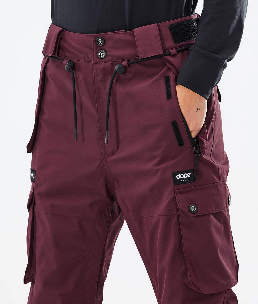 Pantalones Snowboard Dope Iconic W Mujer Burdeos | 012-TKMQFS