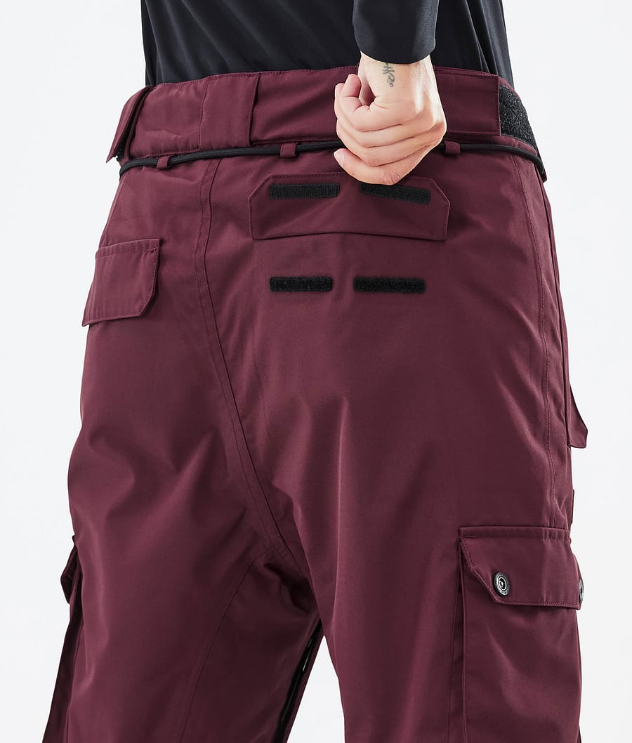 Pantalones Snowboard Dope Iconic W Mujer Burdeos | 012-TKMQFS