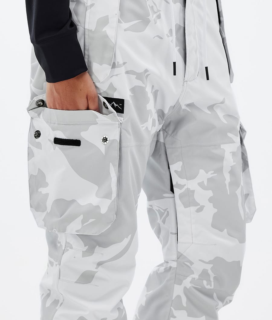 Pantalones Snowboard Dope Iconic W Mujer Gris Camuflaje | 261-OSPUTX