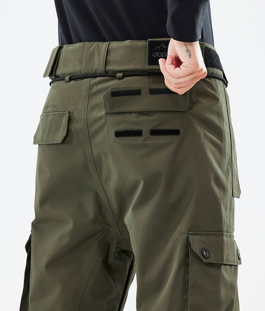 Pantalones Snowboard Dope Iconic W Mujer Verde Oliva Verde | 270-SJHIEK
