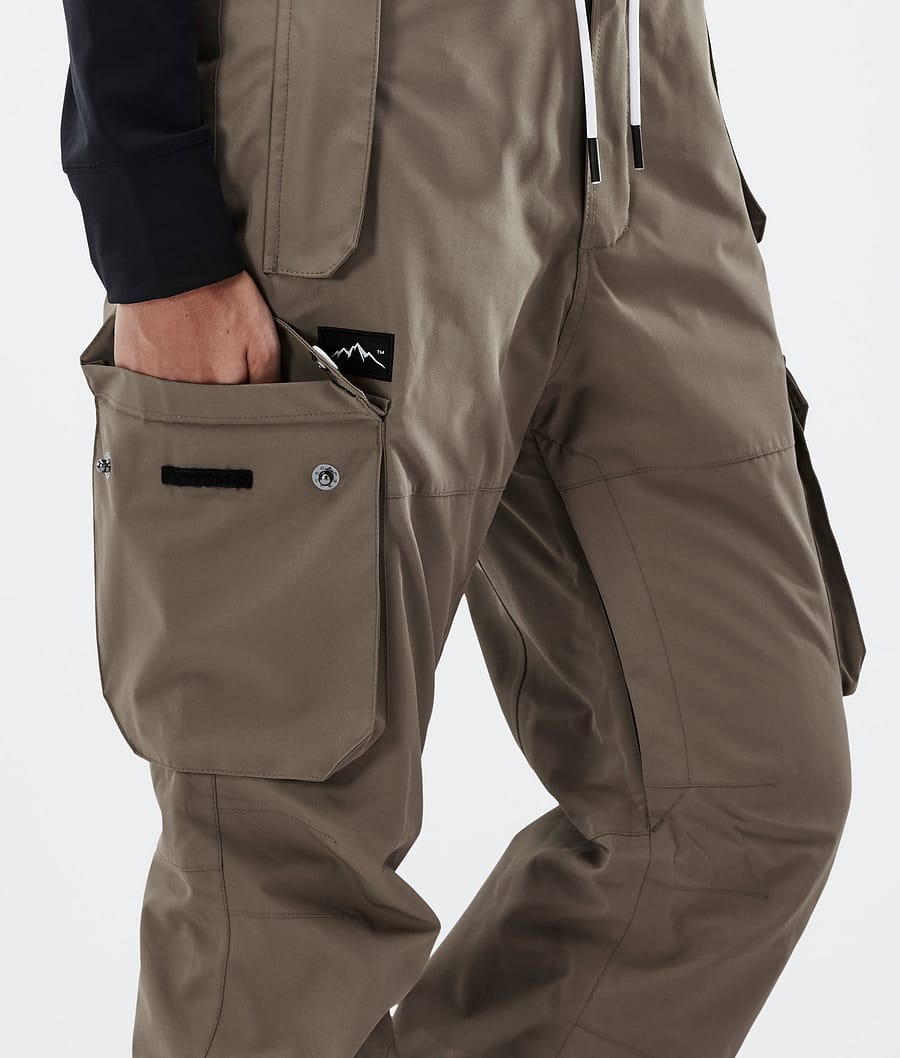Pantalones Snowboard Dope Iconic W Mujer Marrones Oscuro | 834-USYWCA