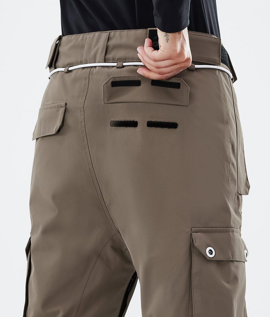 Pantalones Snowboard Dope Iconic W Mujer Marrones Oscuro | 834-USYWCA