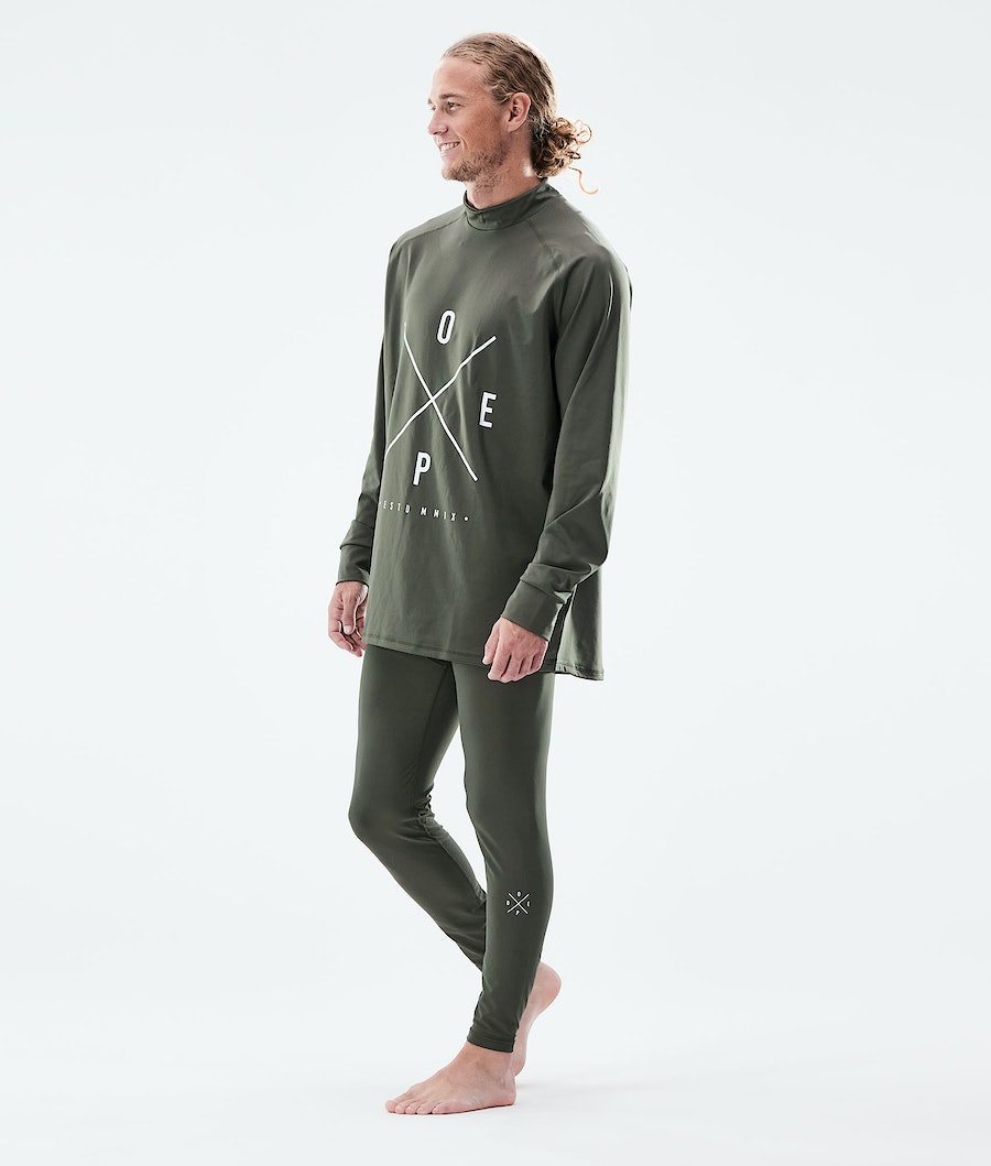 Pantalón Térmico Dope Snuggle 2X-UP Hombre Verde Oliva Verde | 210-AOBWEG