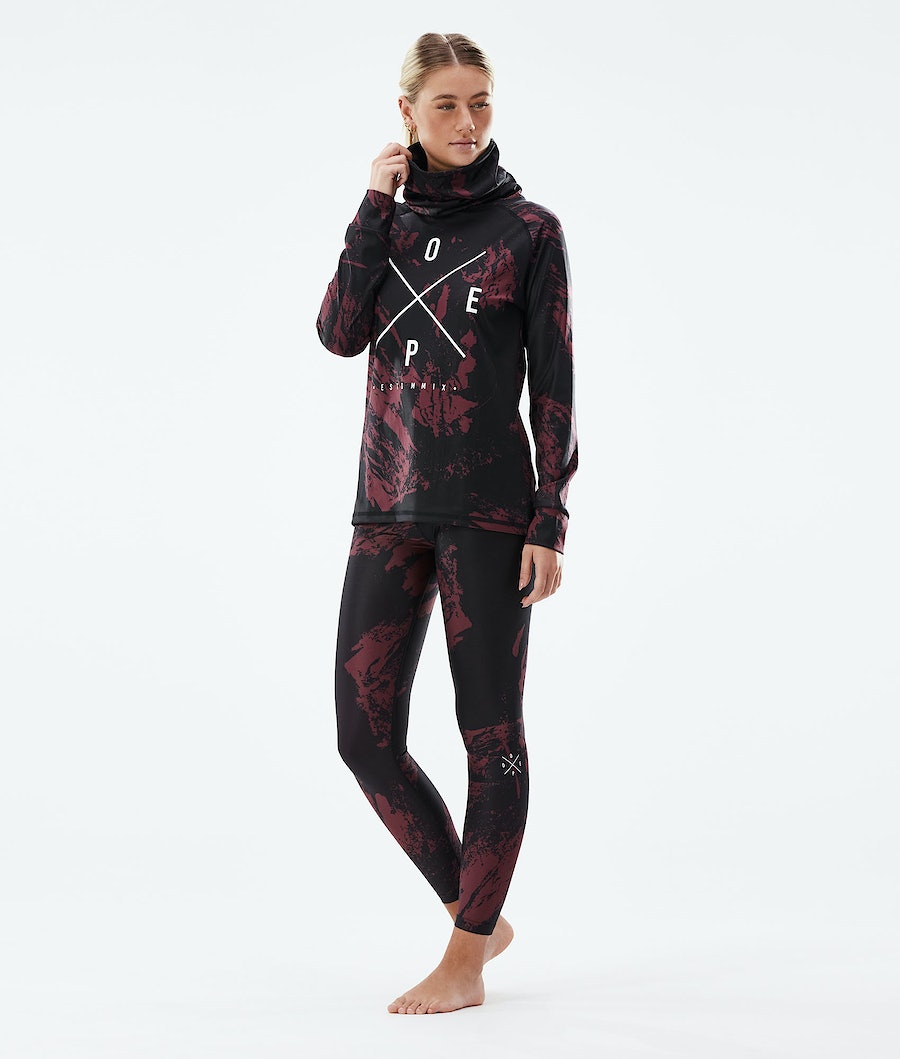 Pantalón Térmico Dope Snuggle 2X-UP W Mujer Burdeos | 029-NOXZPQ