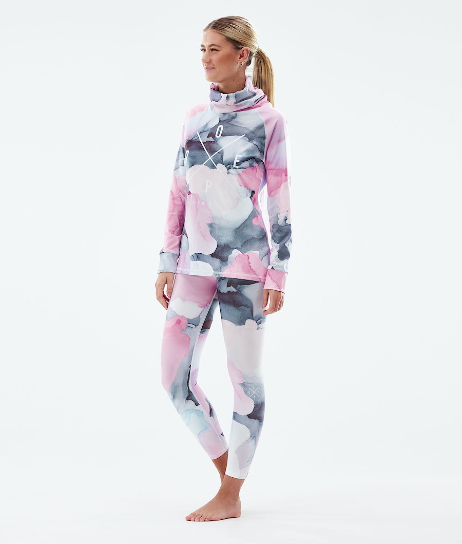 Pantalón Térmico Dope Snuggle 2X-UP W Mujer Multicolor Rosas | 905-YOHWPT