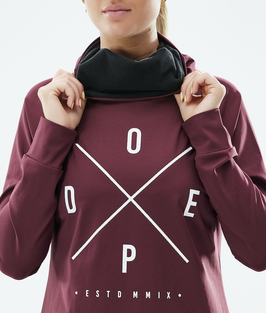 Ropa Interior Térmica Dope Snuggle 2X-UP W Mujer Burdeos | 169-OFUNMP