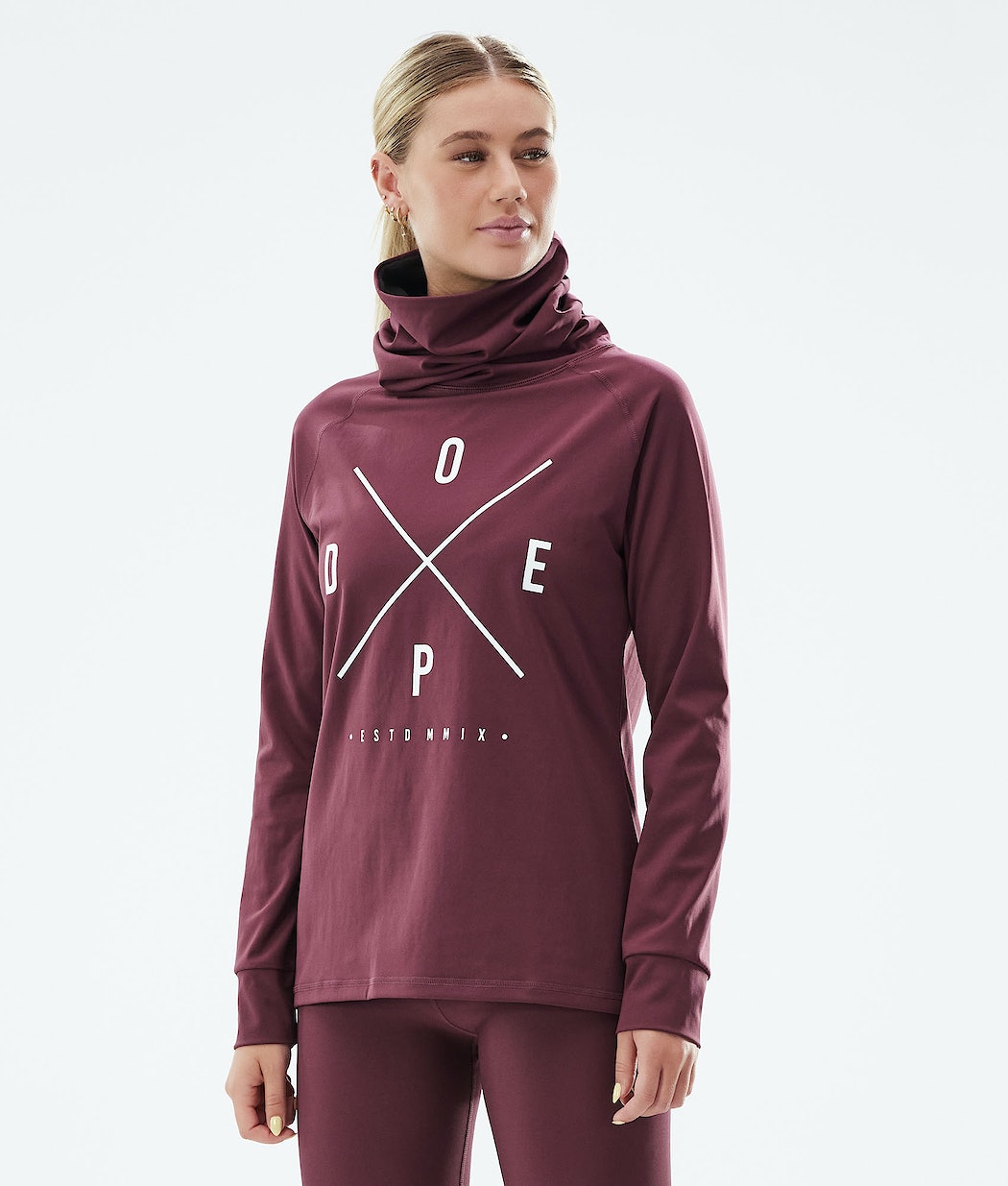 Ropa Interior Térmica Dope Snuggle 2X-UP W Mujer Burdeos | 169-OFUNMP
