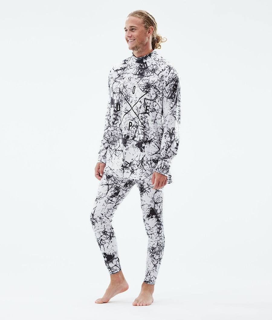 Ropa Interior Térmica Dope Snuggle 2X-UP Hombre Blancas Negras | 250-GYNESO