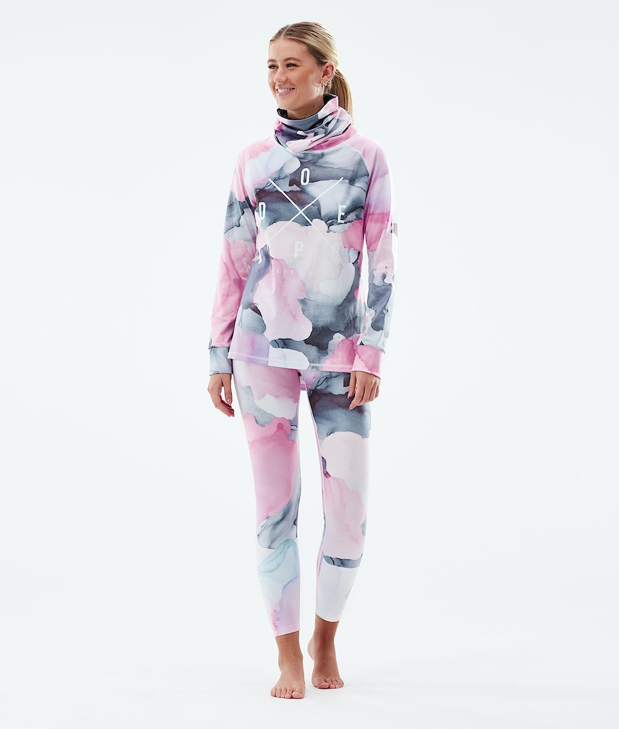 Ropa Interior Térmica Dope Snuggle 2X-UP W Mujer Multicolor Rosas | 534-IQFEZO