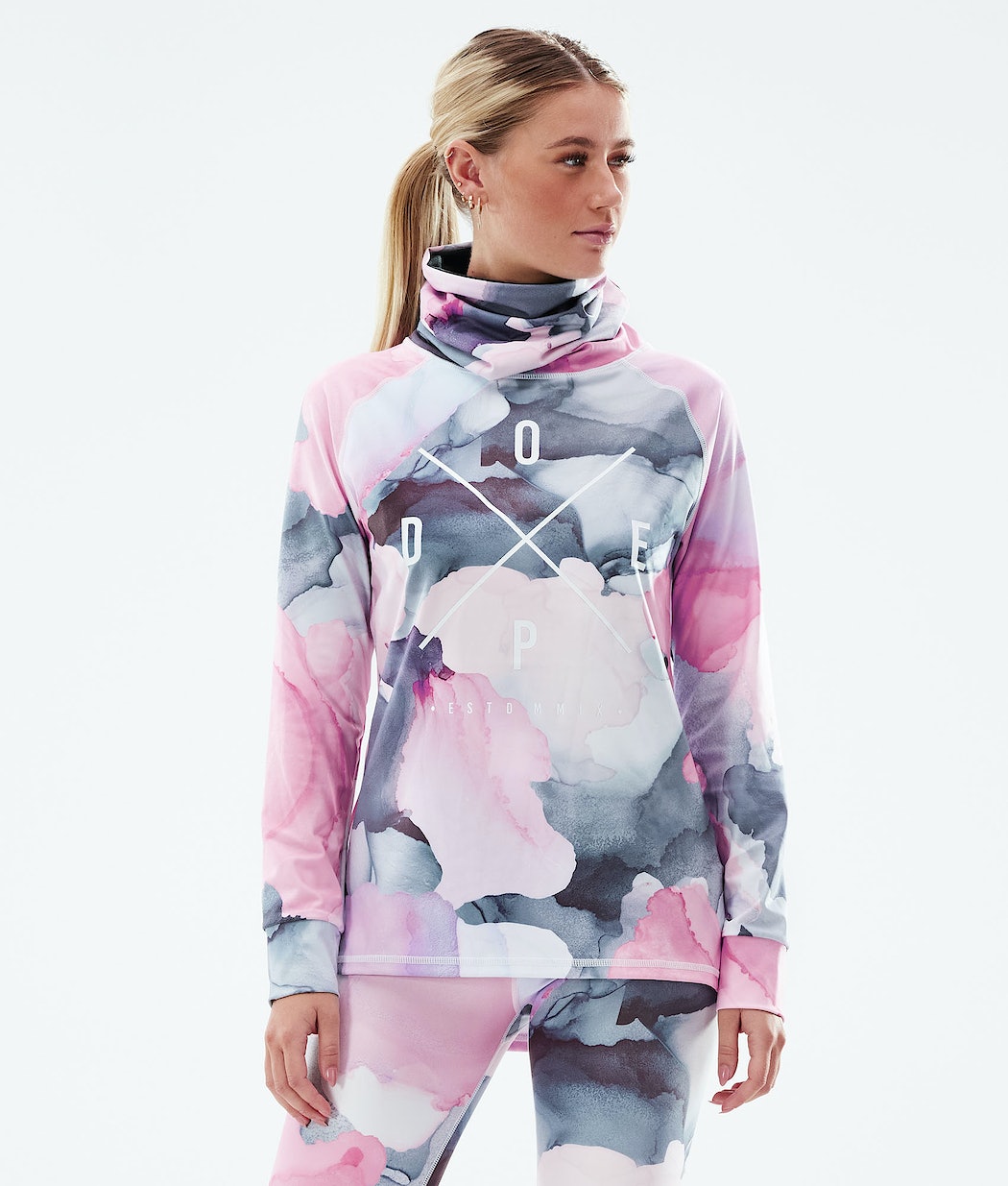 Ropa Interior Térmica Dope Snuggle 2X-UP W Mujer Multicolor Rosas | 534-IQFEZO