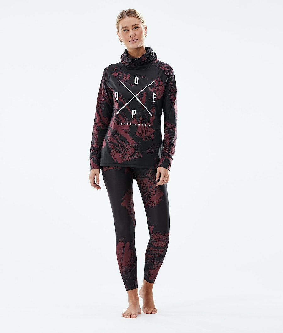 Ropa Interior Térmica Dope Snuggle 2X-UP W Mujer Burdeos | 753-SPUJHM