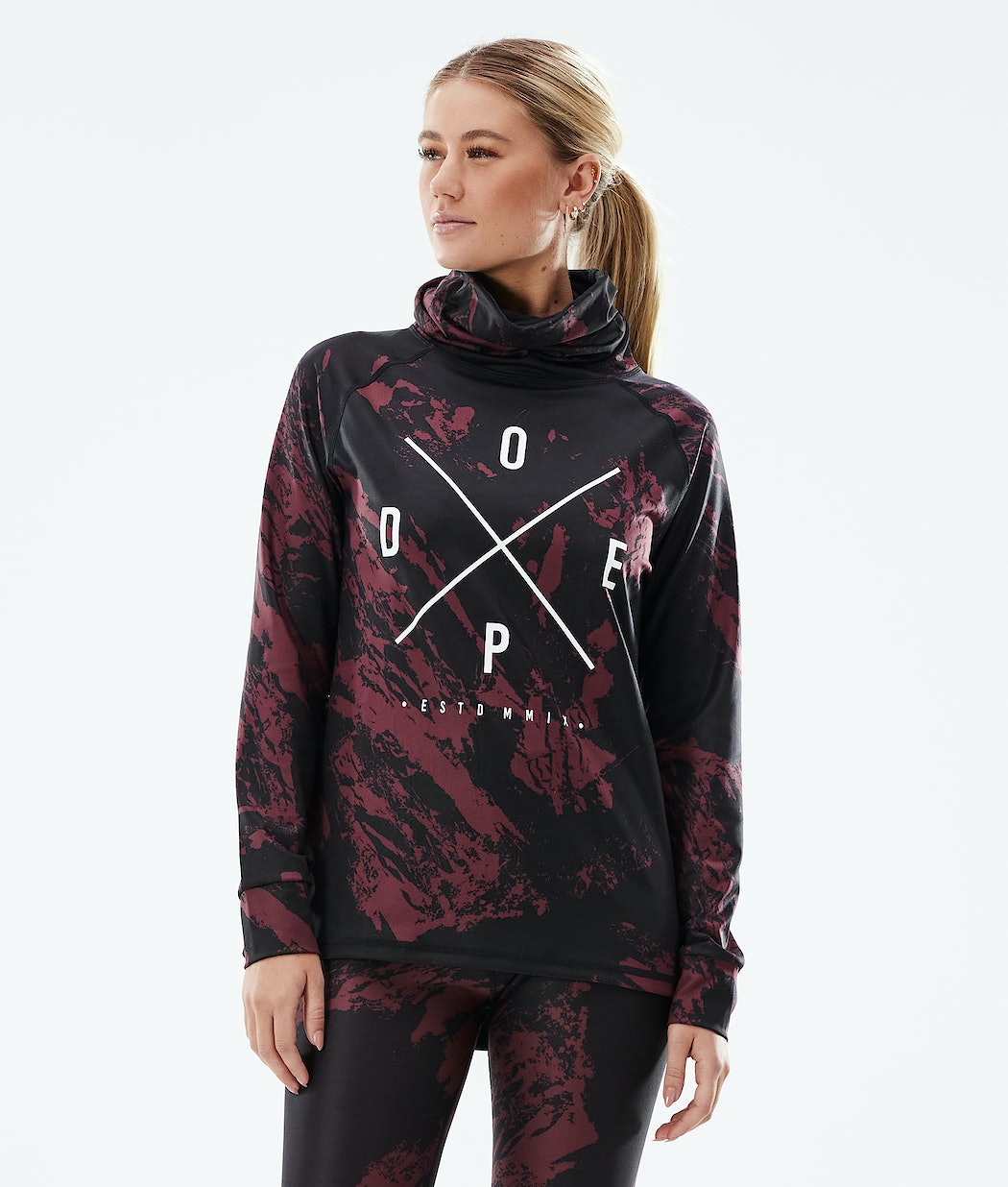 Ropa Interior Térmica Dope Snuggle 2X-UP W Mujer Burdeos | 753-SPUJHM