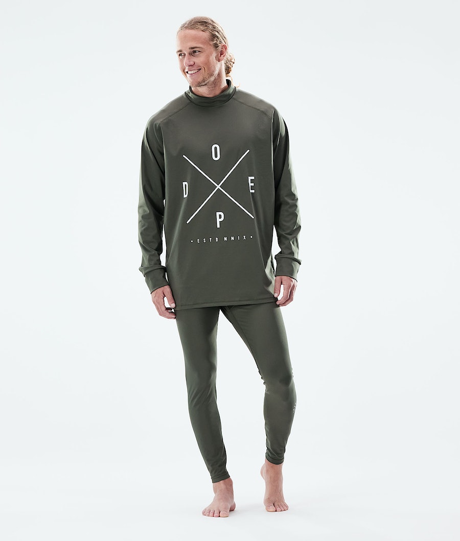 Ropa Interior Térmica Dope Snuggle 2X-UP Hombre Verde Oliva Verde | 859-FZSVBX