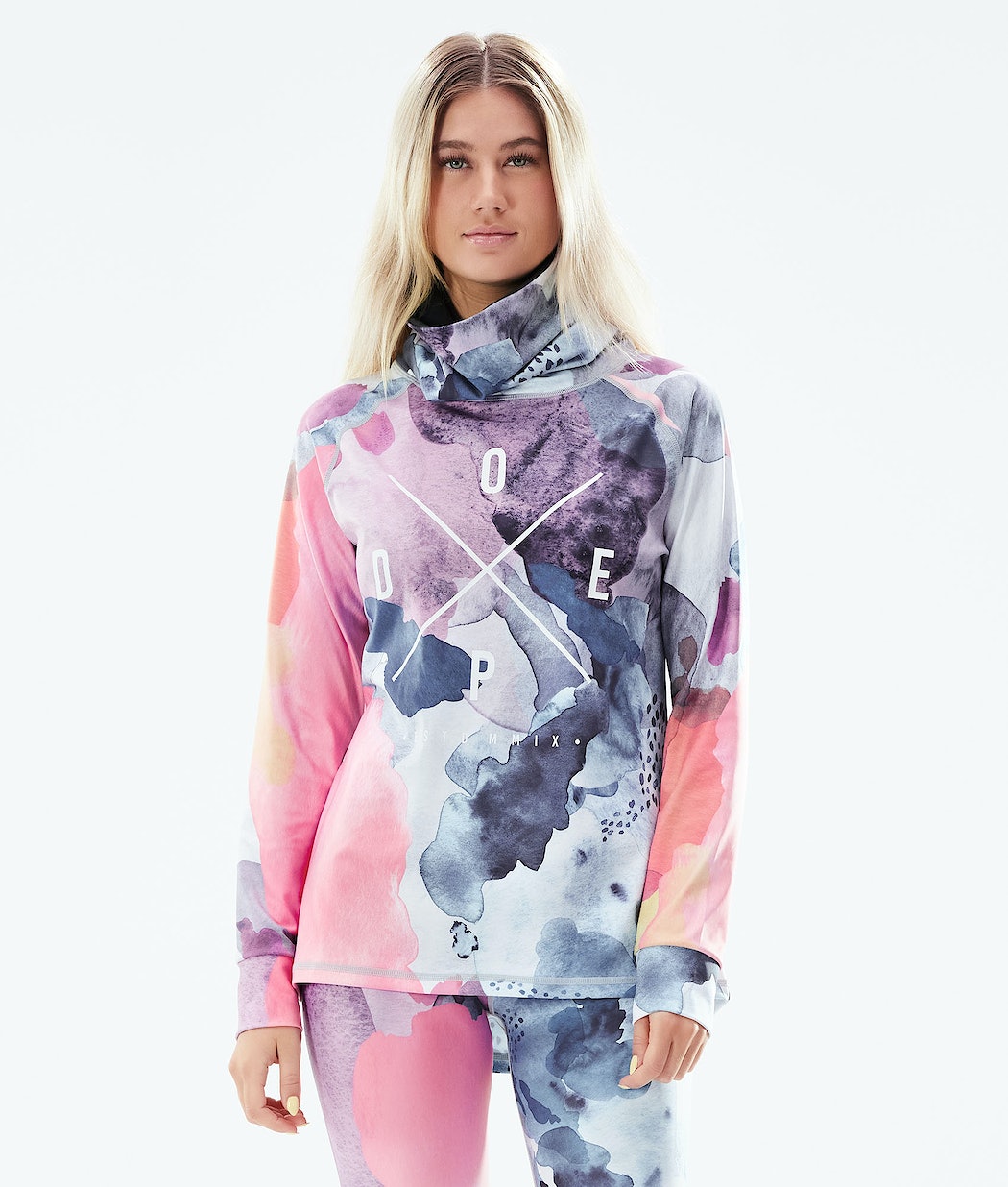 Ropa Interior Térmica Dope Snuggle 2X-UP W Mujer Multicolor Rosas | 865-UMIHQO