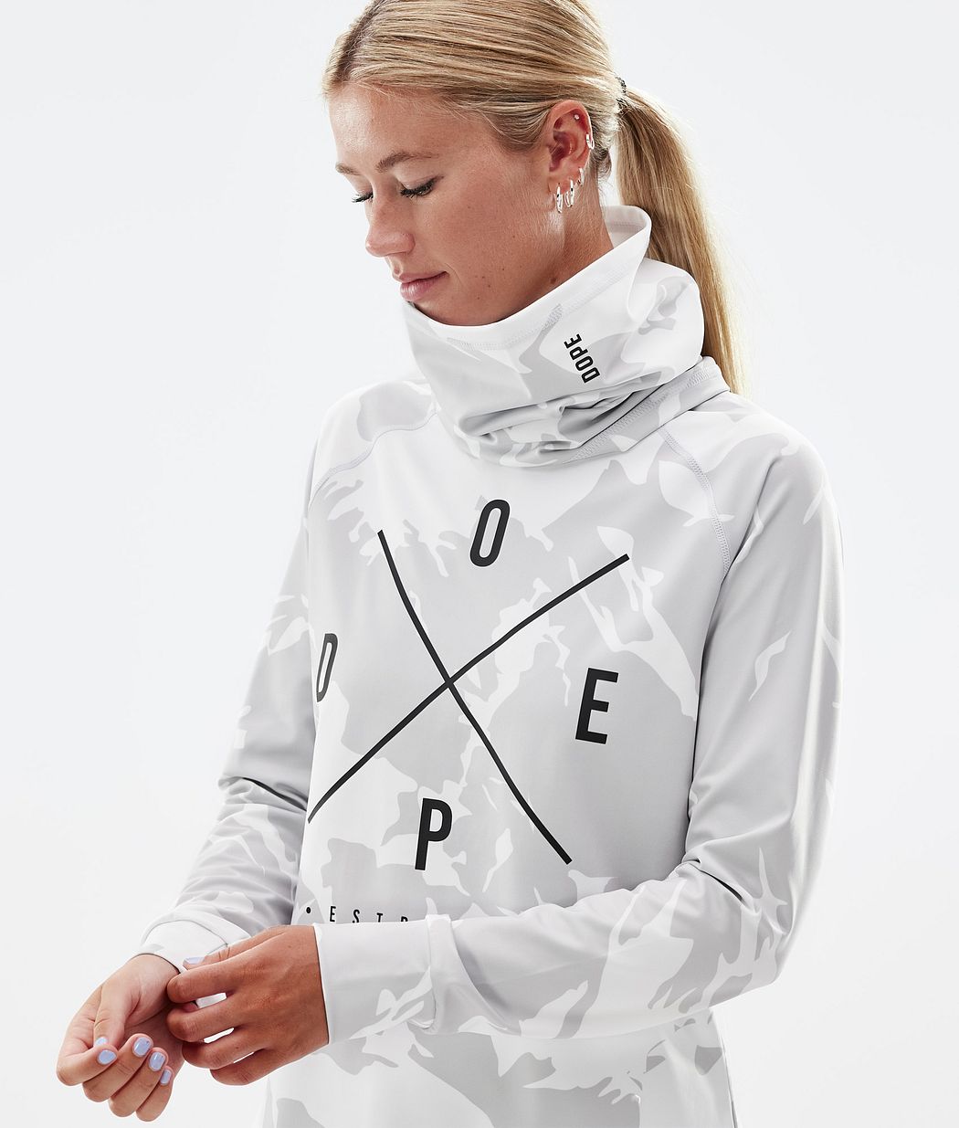 Ropa Interior Térmica Dope Snuggle W Mujer Gris Camuflaje | 296-JYDREG