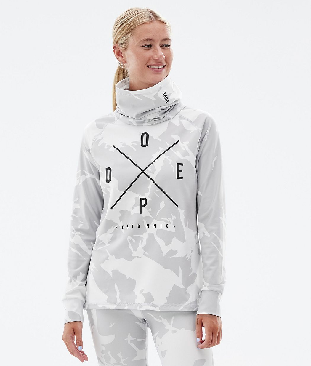 Ropa Interior Térmica Dope Snuggle W Mujer Gris Camuflaje | 296-JYDREG