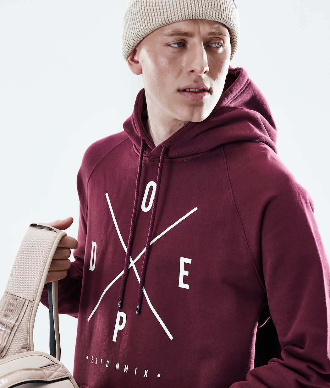 Sudadera Dope Daily 2X-UP Hombre Burdeos | 241-IOPAGY