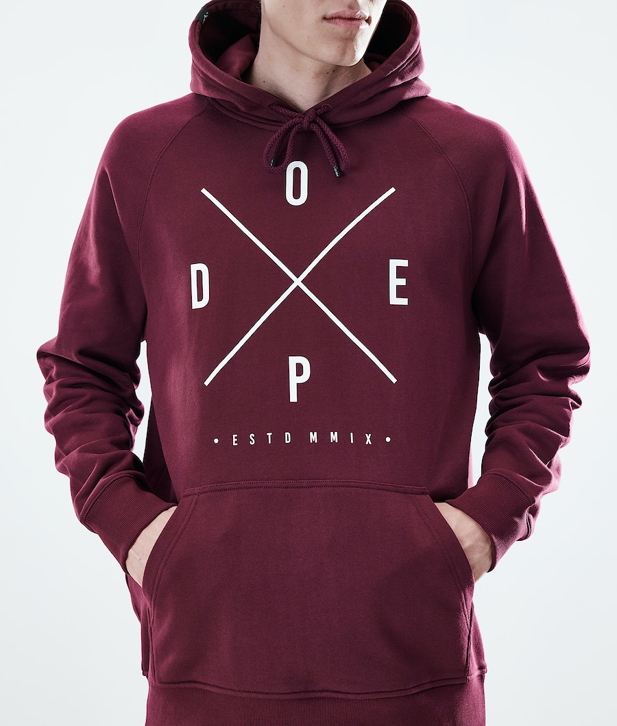 Sudadera Dope Daily 2X-UP Hombre Burdeos | 241-IOPAGY