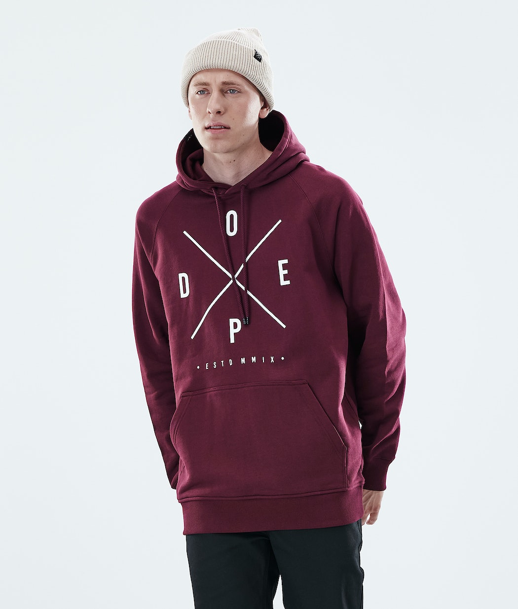 Sudadera Dope Daily 2X-UP Hombre Burdeos | 241-IOPAGY