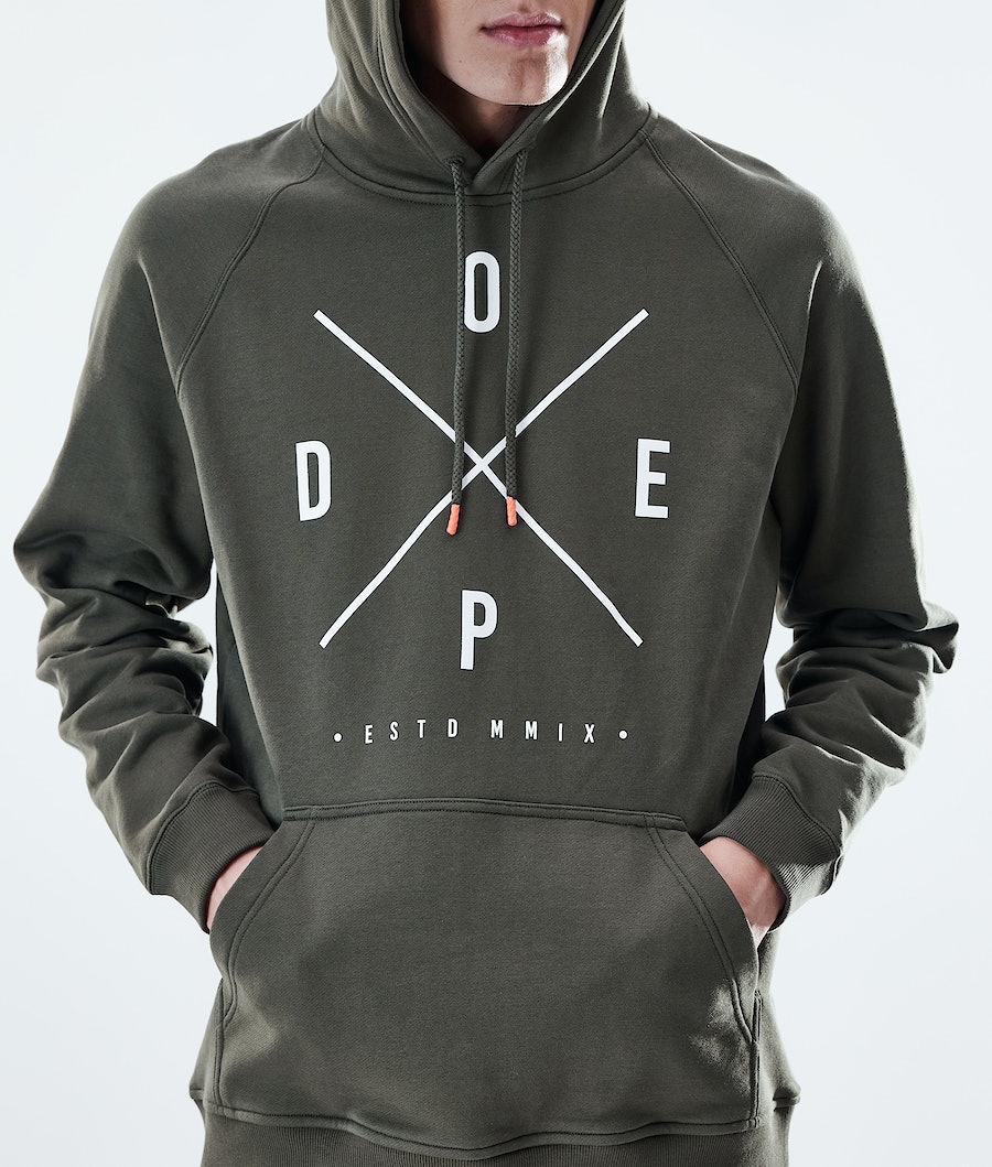Sudadera Dope Daily 2X-UP Hombre Verde Oliva Verde | 506-MXLBYO