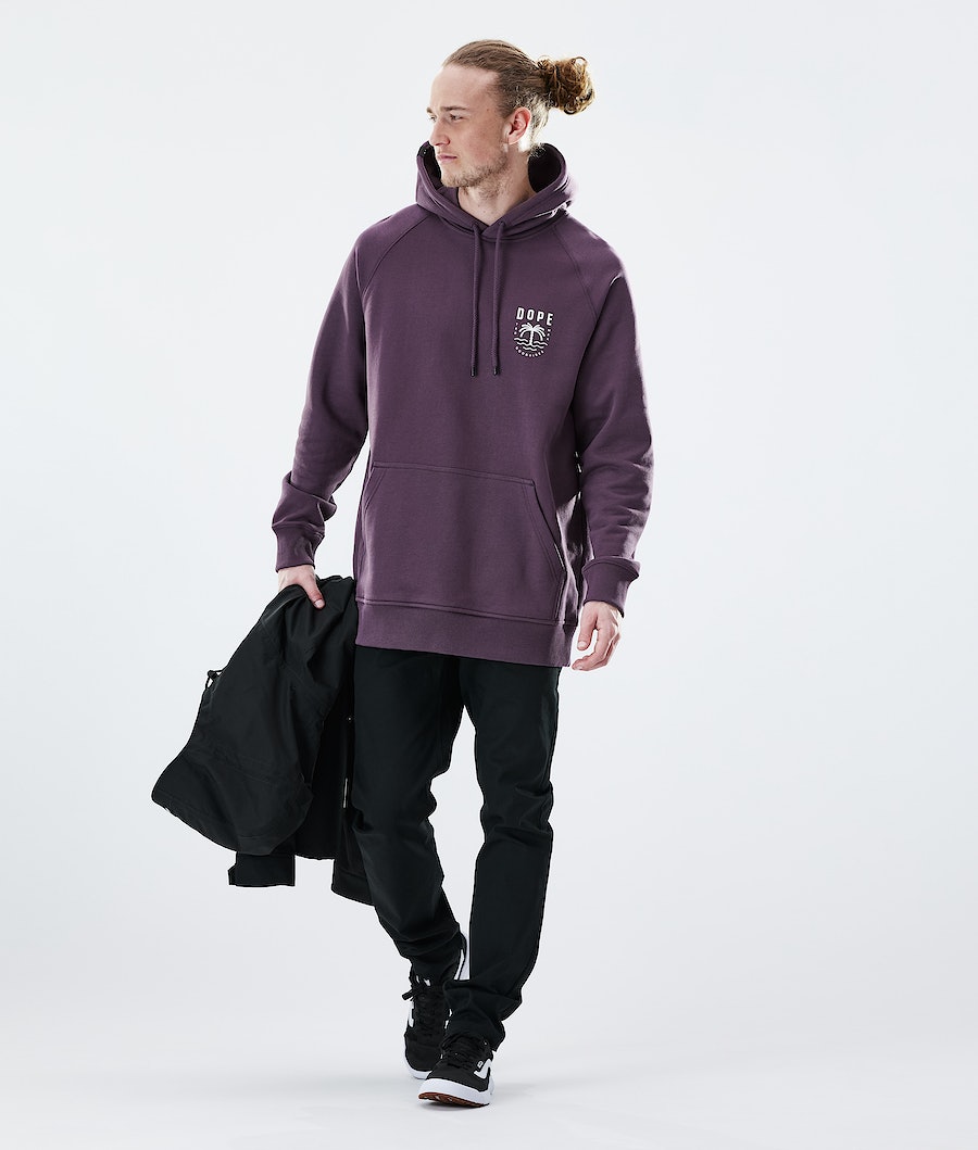 Sudadera Dope Daily Palm Hombre Moradas | 459-BSZQLH