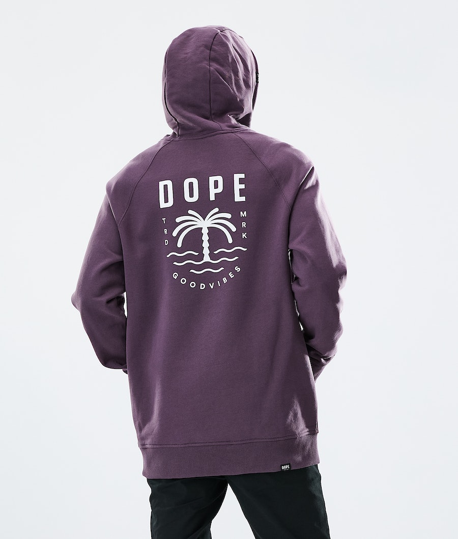 Sudadera Dope Daily Palm Hombre Moradas | 459-BSZQLH