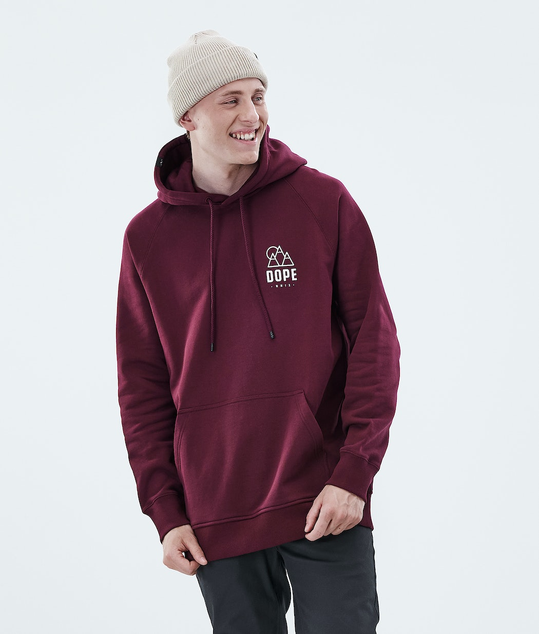 Sudadera Dope Daily Rise Hombre Burdeos | 645-FWDRHU
