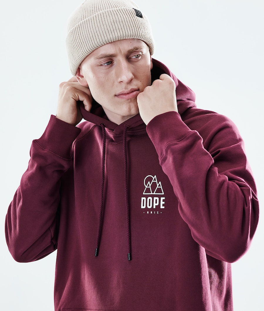 Sudadera Dope Daily Rise Hombre Burdeos | 645-FWDRHU