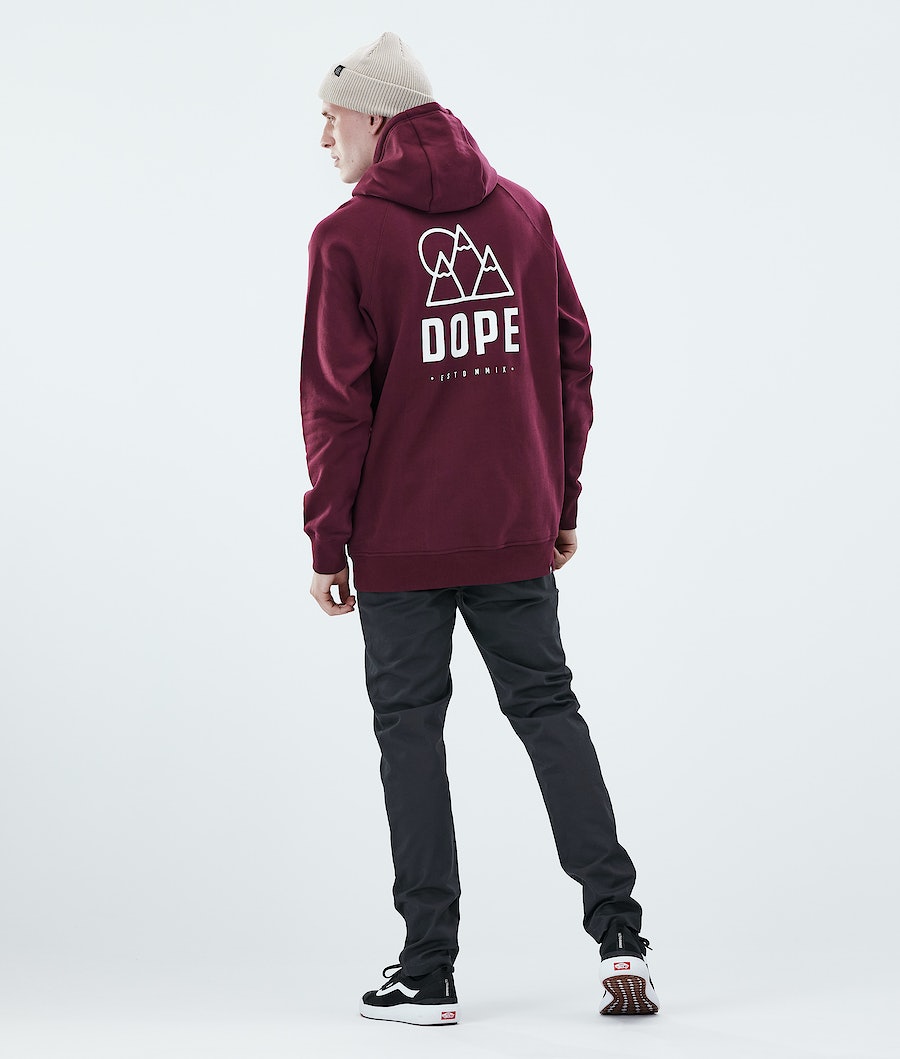Sudadera Dope Daily Rise Hombre Burdeos | 645-FWDRHU