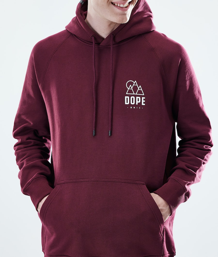 Sudadera Dope Daily Rise Hombre Burdeos | 645-FWDRHU